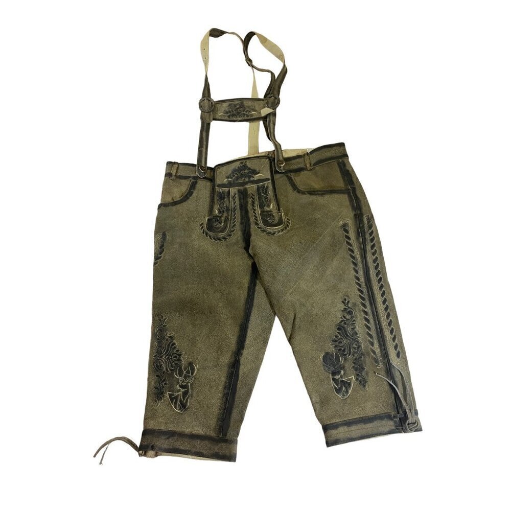 Unbranded Men's Bavarian Classic Long Bundhosen - Large